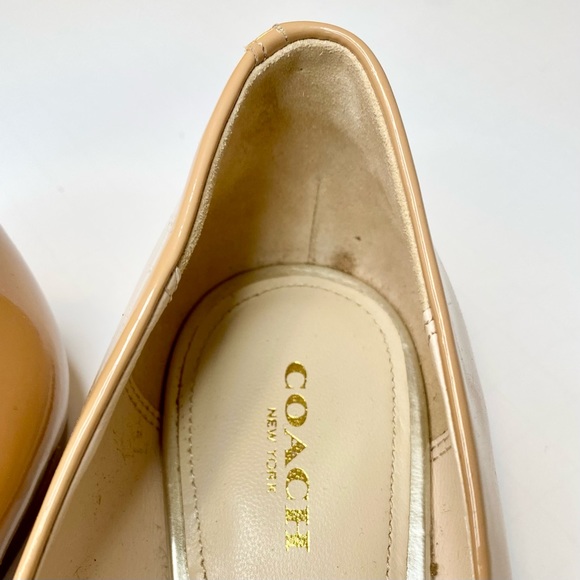 Coach Wilma Patent Leather Flats Light Camel - Picture 10 of 15